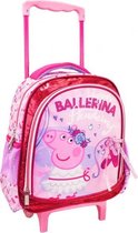 trolley Peppa Pig junior 27 x 31 cm PL roze/rood