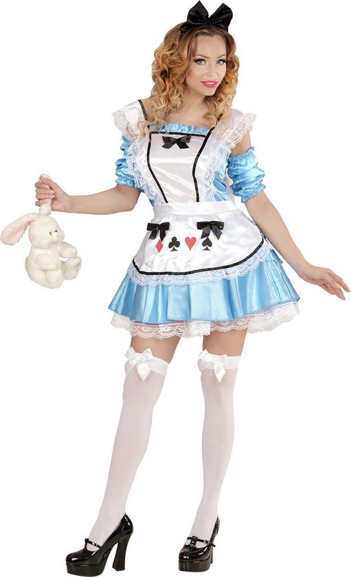 Widmann - Alice In Wonderland Kostuum - Alice In Sexyland - Vrouw - blauw -  XS -... | bol.com