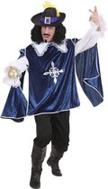 Widmann - Musketier Kostuum - Musketier Dartagnan En Garde Blauw Kostuum Man - Blauw - Small - Carnavalskleding - Verkleedkleding