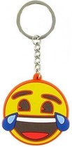 sleutelhanger Laughter Crying Face 10 cm geel