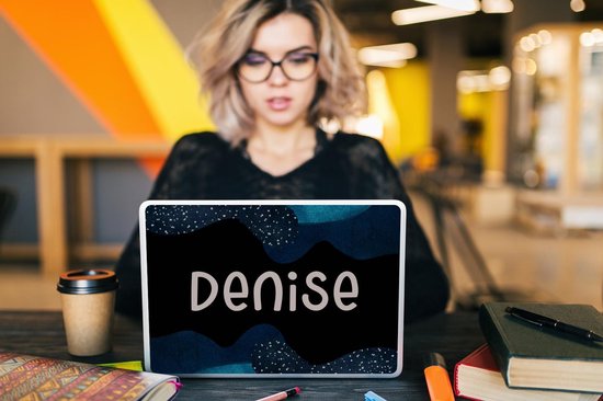 Laptop sticker - 12.3 inch - Denise - Pastel - Meisje - SleevesAndCases