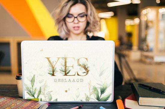 Autocollant pour ordinateur portable - 17,3 pouces - ' Yes, passé' - Proverbes - Citations - 40x30cm - Autocollants pour ordinateur portable - Peau pour ordinateur portable - Couverture