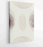 Canvas schilderij - Earth tones Hand drawn organic shape art design for wall framed prints, canvas prints, poster, home decor, cover, wallpaper 2 -    – 1888032538 - 80*60 Vertical