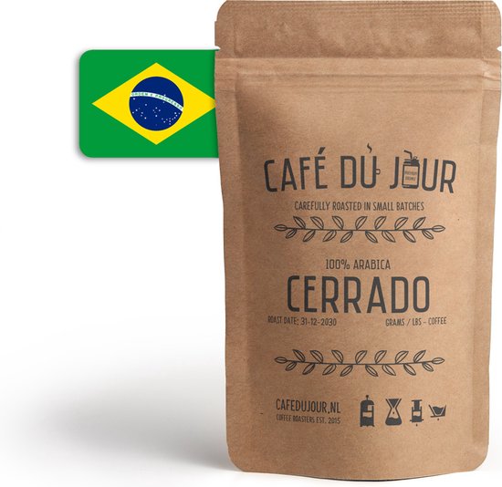 Café du Jour 100% arabica Cerrado 1 kilo vers gebrande koffiebonen