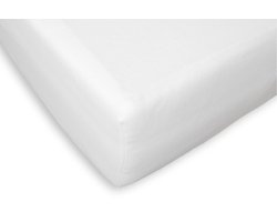 Briljant Home Molton Hoeslaken - 160x200 - Matrasbeschermer - Wit - 100% Katoen
