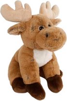 knuffel eland 48 cm pluche bruin