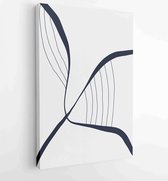 Canvas schilderij - Abstract organic shape Art design for poster, print, cover, wallpaper, Minimal and natural wall art. Vector illustration. 3 -    – 1834428169 - 80*60 Vertical