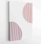 Canvas schilderij - Abstract organic shape Art design for poster, print, cover, wallpaper, Minimal and natural wall art. Vector illustration. 4 -    – 1834428184 - 50*40 Vertical