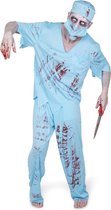Karnival Costumes Kostuum Zombie Chirurg Heren Polyester 4-delig Maat M