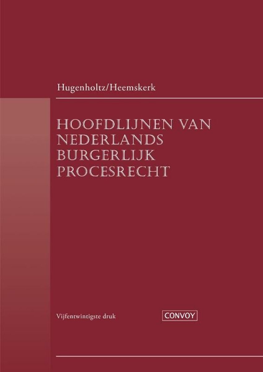 Omslag van Hoofdlijnen van Nederlands Burgerlijk Procesrecht