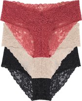 Dorina Dames slip 3-pack Kant - Lana - XS