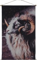 Home&Deco Wanddoek ram Moos LED timer M-66x110 cm-1 stuks.