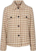 Vero Moda Jas Vmpatternsofie Short Jacket Ga Lcs 10254150 Tabacco Brown/birch Houn Dames Maat - L