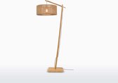 GOOD&MOJO Vloerlamp Iguazu - Bamboe/Jute - 73x50x176cm - Scandinavisch,Bohemian - Staande lamp voor Woonkamer - Slaapkamer