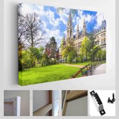 Prachtig park bij het stadhuis in Wenen, Oostenrijk - Modern Art Canvas - Horizontaal - 342099479