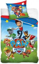 dekbedovertrek Paw Patrol 140 x 200 cm/65 cm blauw
