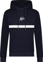 Malelions Men Tonny Hoodie - Navy/White - XXS