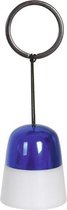 sleutelhanger treklampje junior 3,3 cm blauw/wit