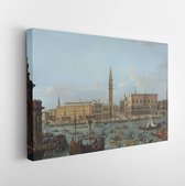 Canvas schilderij - Procession of Gondolas in the Bacino di San Marco, Venice-     452826925 - 80*60 Horizontal