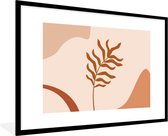 Cadre photo avec poster - Été - Plante - Marron - 120x80 cm - Cadre poster