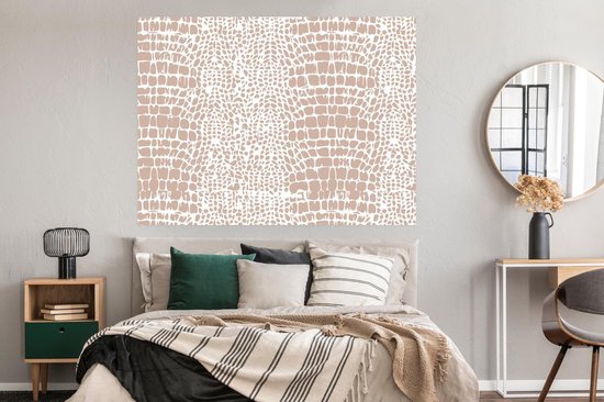 Poster Imprimé Animal - Peau de Serpent - Pastel - 160x120 cm XXL