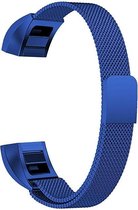 By Qubix - FitBit Alta HR Milanese bandje (Small) - Blauw - Fitbit alta bandjes