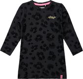 Koko Noko meisjes jurk met panterprint Black