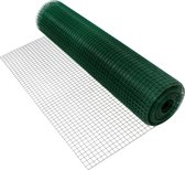 Volièredraad, groen, van gegalvaniseerd staal, draaddikte 0,7 mm, lengte 25 m