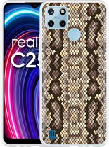 Realme C25Y Hoesje Snakeskin Pattern - Designed by Cazy