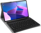 Cazy Lenovo Tab P12 Pro hoes met toetsenbord - QWERTY Toetsenbord - Zwart