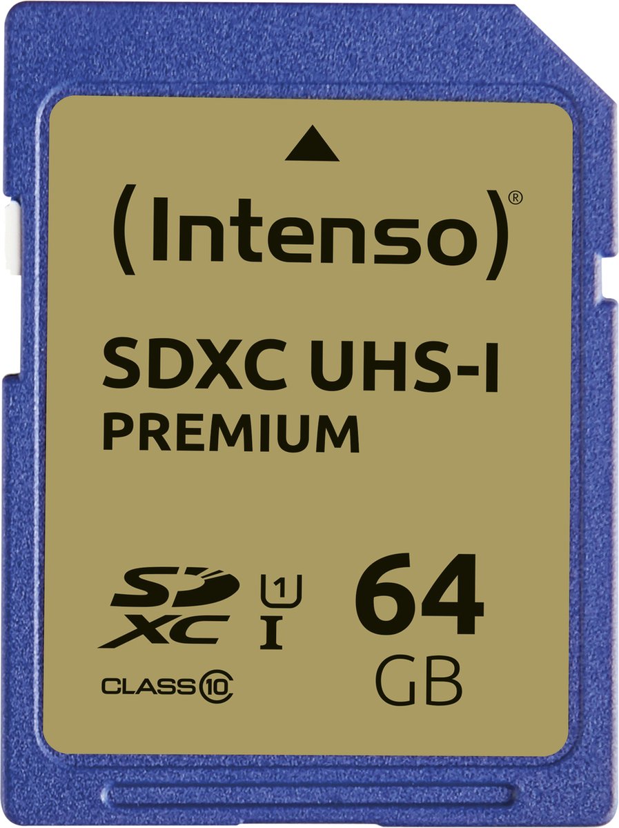 Intenso Premium SDXC-kaart 64 GB Class 10, UHS-I