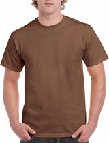 Bruin katoenen shirt voor volwassenen M (38/50)