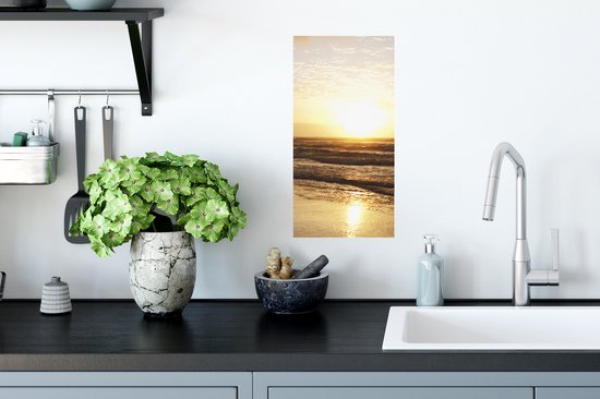 Affiche Plage - Soleil - Nuages - 20x40 cm