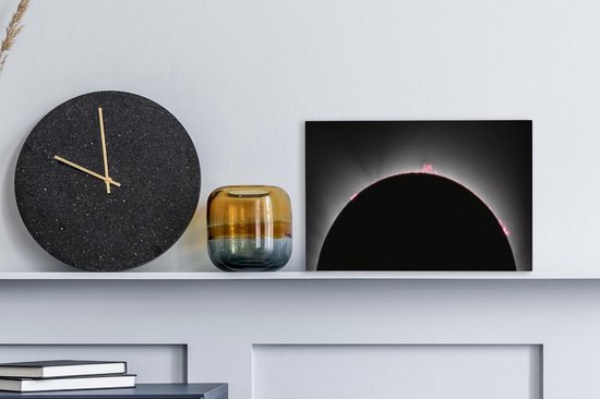 Tableau sur toile Gros plan d'une éclipse solaire - 30x20 cm - Décoration murale