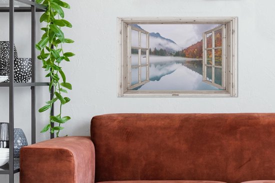 Tableau Toile Transparente - Automne - Water - 60x40 cm - Décoration murale