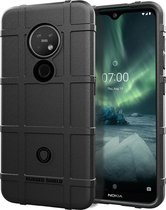 Nokia 6.2 Hoesje - Mobigear - Rugged Shield Serie - TPU Backcover - Zwart - Hoesje Geschikt Voor Nokia 6.2