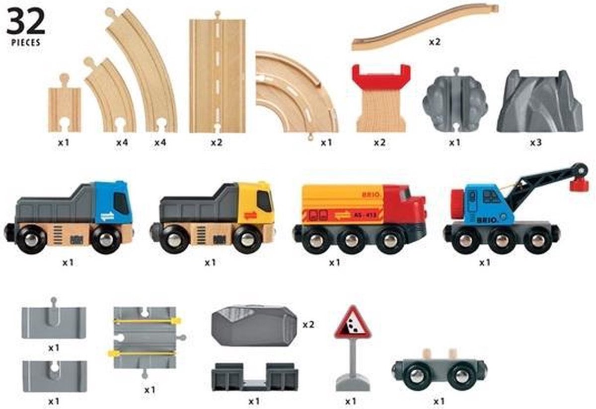 BRIO Spoor en Weg Transportset - 33210 — afbeelding 8