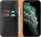 Mobiq - Étui portefeuille Premium Business Wallet pour iPhone 13 Pro | Noir