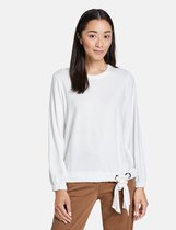 GERRY WEBER Dames Longsleeve met geknoopt detail Off-white-44