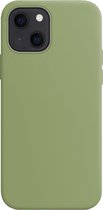 Hoesje Geschikt voor iPhone 13 Mini Hoesje Siliconen Cover Case - Hoes Geschikt voor iPhone 13 Mini Hoes Back Case - Groen