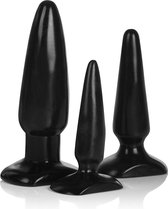 CalExotics - Anal Trainer Kit - Anal Toys Buttplugs Zwart