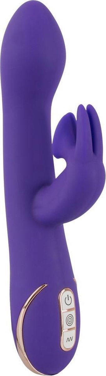 Goedkoopste Vibe Coutoure – Rabbit Euphoria Bunny Vibrator met Clitorale Zuig Functie en G-spot Schacht – 22 cm – Paars