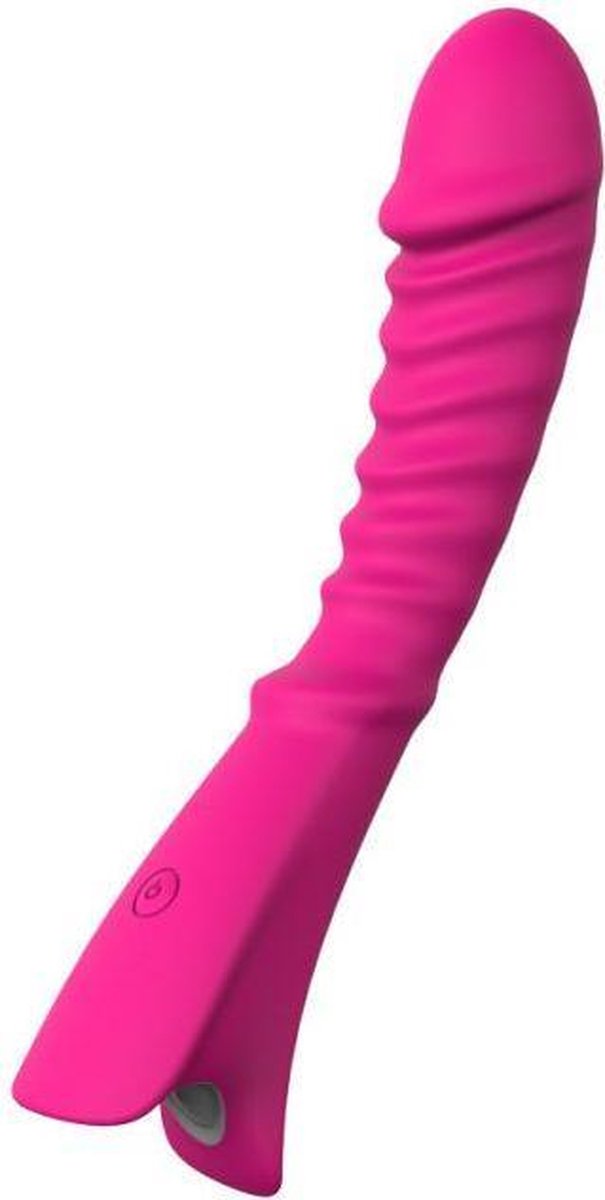 Geribbelde G-spot Vibrator - Roze