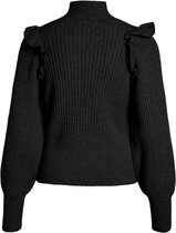 Object Trui Objdiva Knit Pullover Pb10 23036445 Black Dames Maat - XL