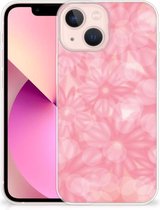 Telefoon Hoesje geschikt voor iPhone 13 mini Silicone Back Case Lente Bloemen