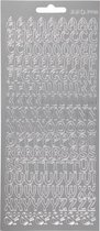 foliestickers Alfabet 170 stuks zilver