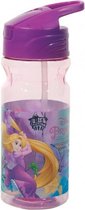 drinkfles Princess junior 500 ml transparant/paars