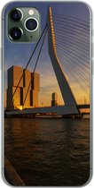 Geschikt voor iPhone 11 Pro Max hoesje - Rotterdam - Zonsondergang - Erasmus - Siliconen Telefoonhoesje