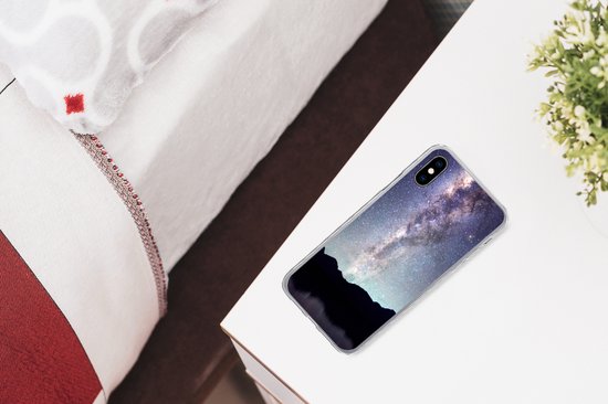 Coque iPhone X - Univers - Voie Lactée - Ciel étoilé - Siliconen
