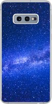 Geschikt voor Samsung Galaxy S10e hoesje - Sterrenhemel - Heelal - Blauw - Jongens - Meisjes - Kinderen - Siliconen Telefoonhoesje